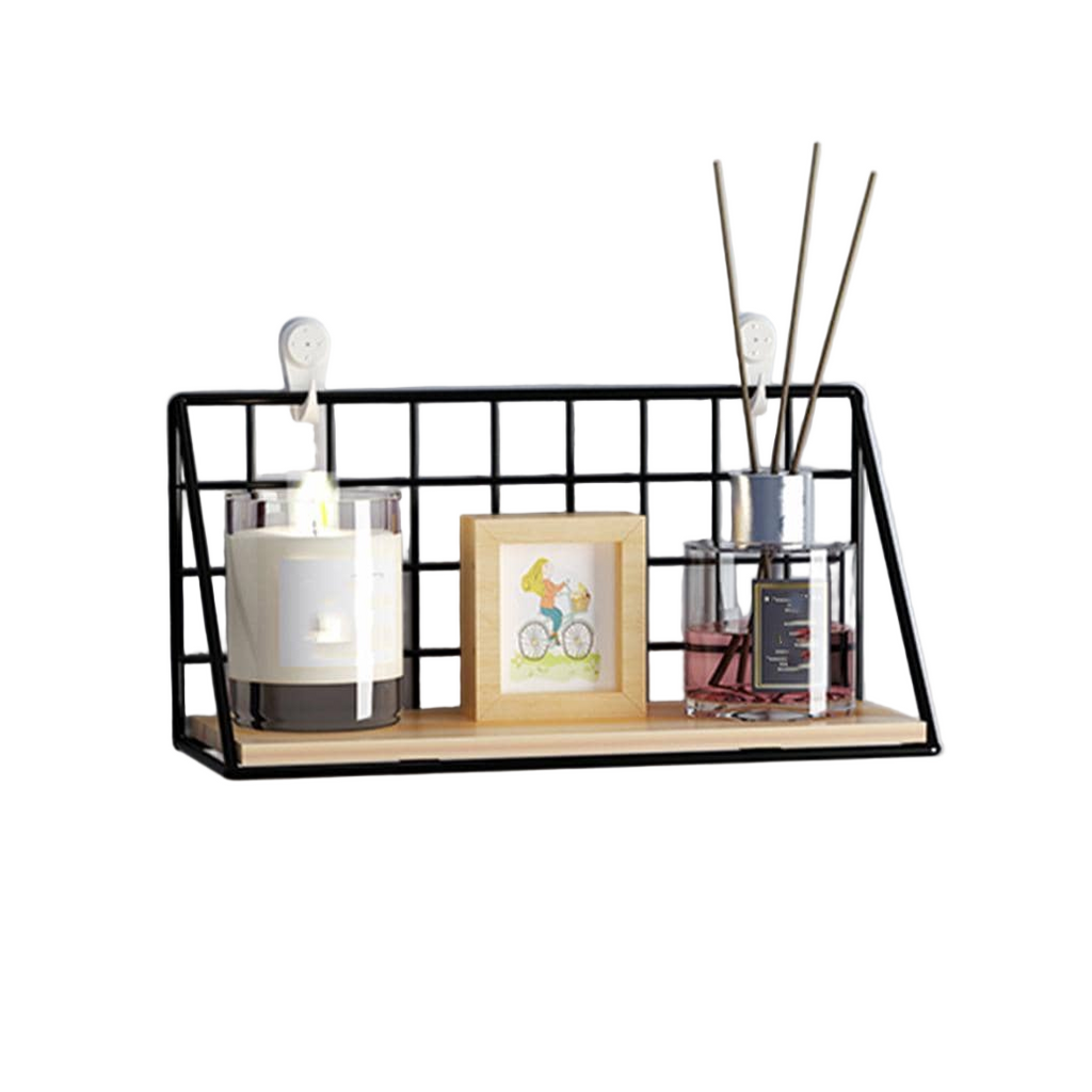 Wall Mounted Grid Display Shelf