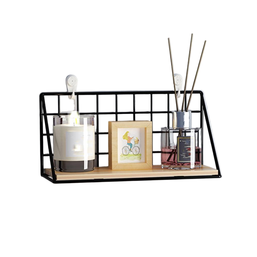 Wall Mounted Grid Display Shelf
