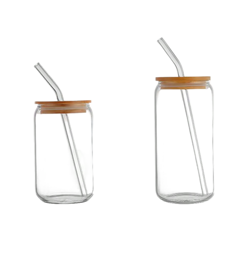Glass Cup w/ Lid