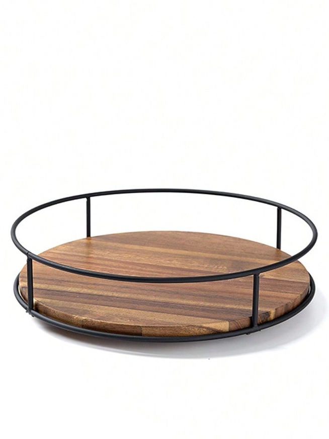Wooden Rotating Storage Tray