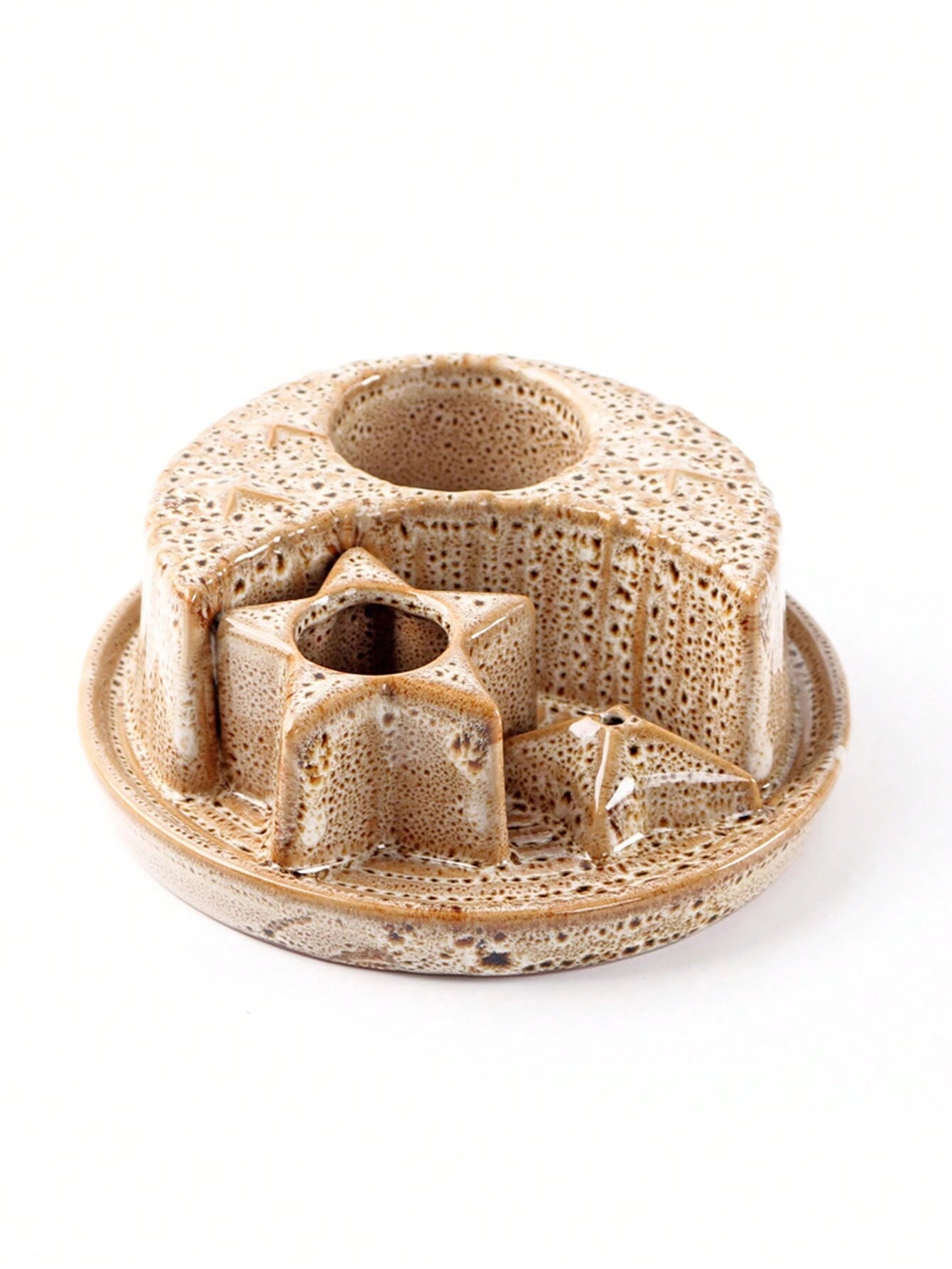 Star and Crescent 4-in-1 Ceramic Incense Burner