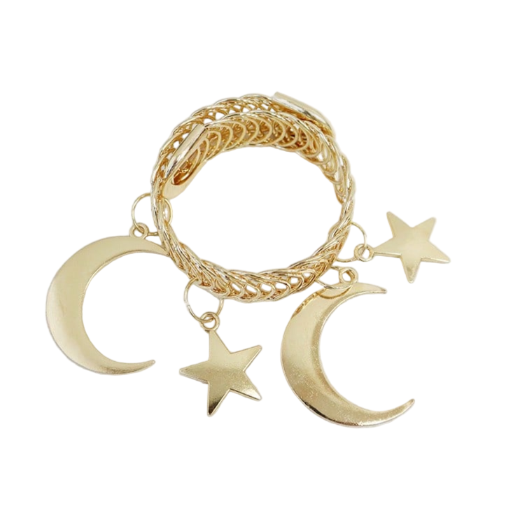 Star & Moon Metal Curtain Clip
