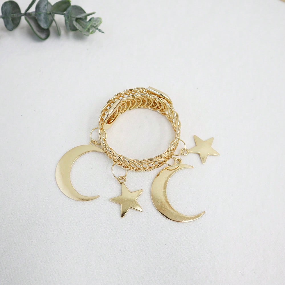 Star & Moon Metal Curtain Clip