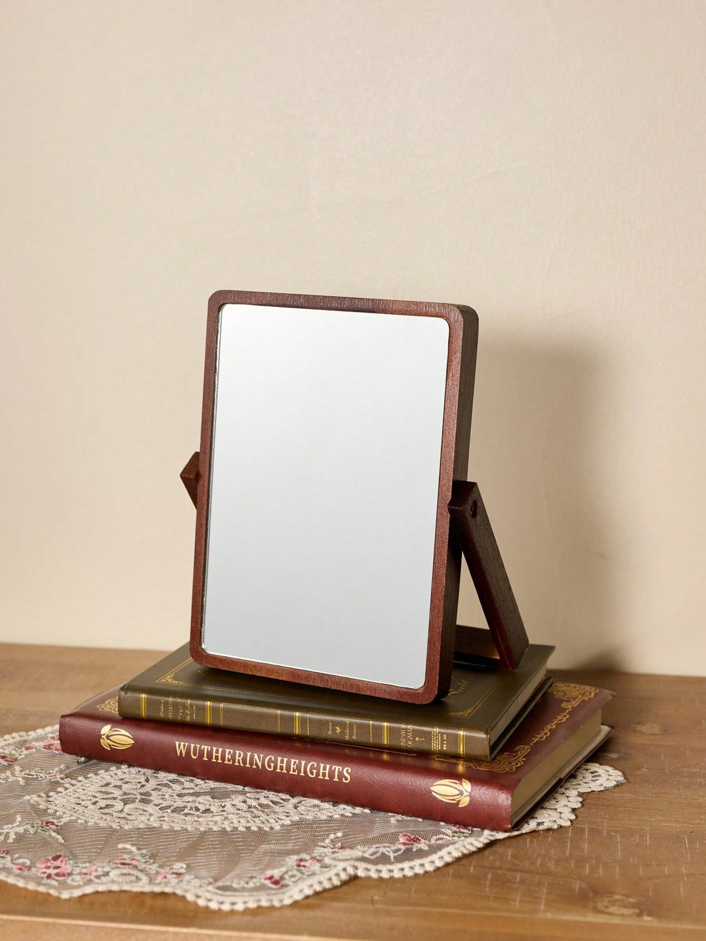 Small Wooden Mirror