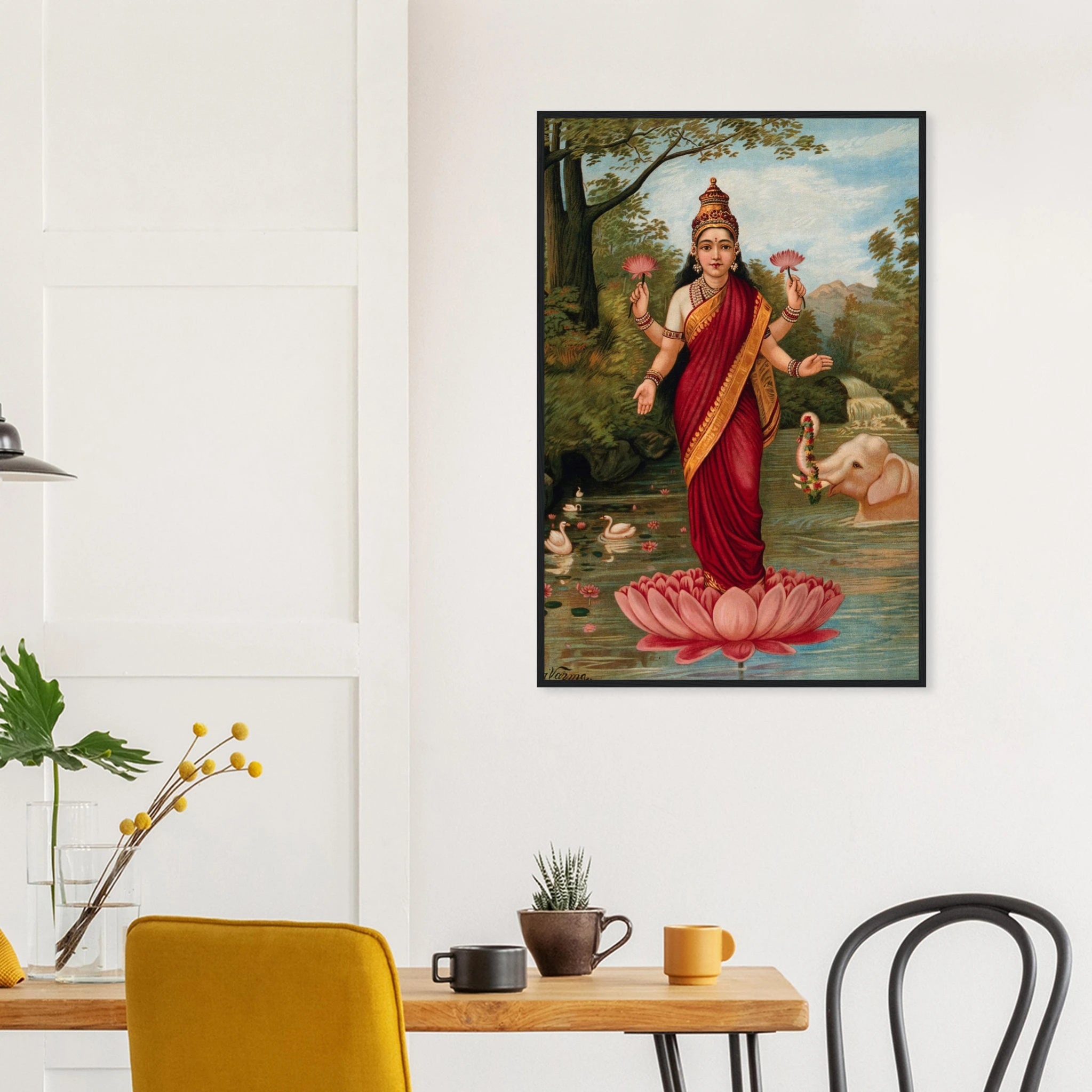 Lakshmi Chromolithograph Print