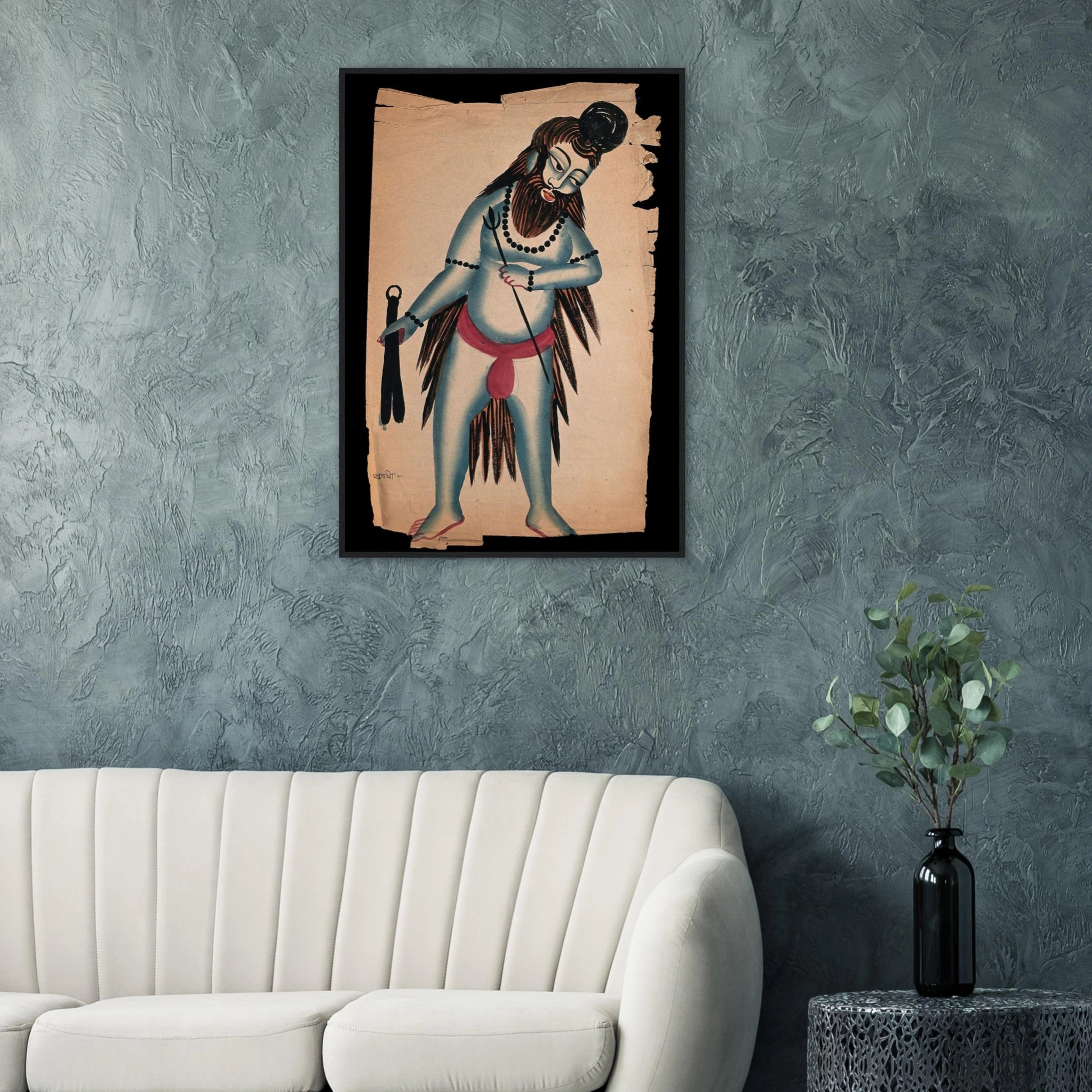 Shiva Kalighat Scroll Print