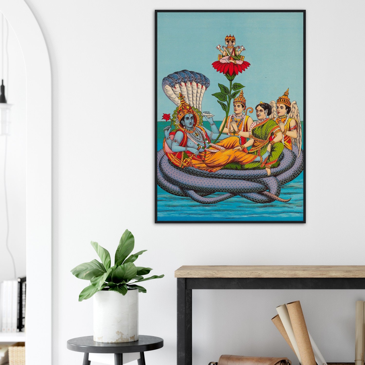 Lord Vishnu Creates Brahma Print