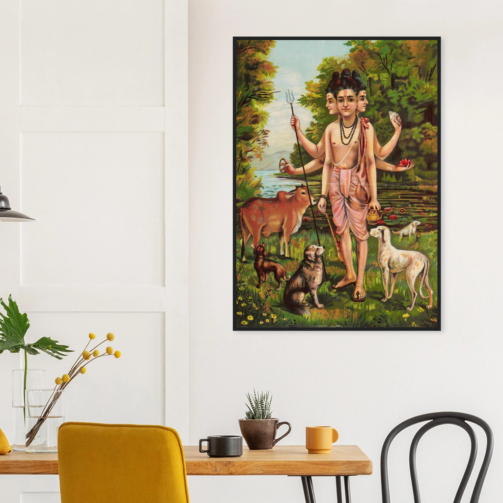 Dattatreya Chromolithograph Print