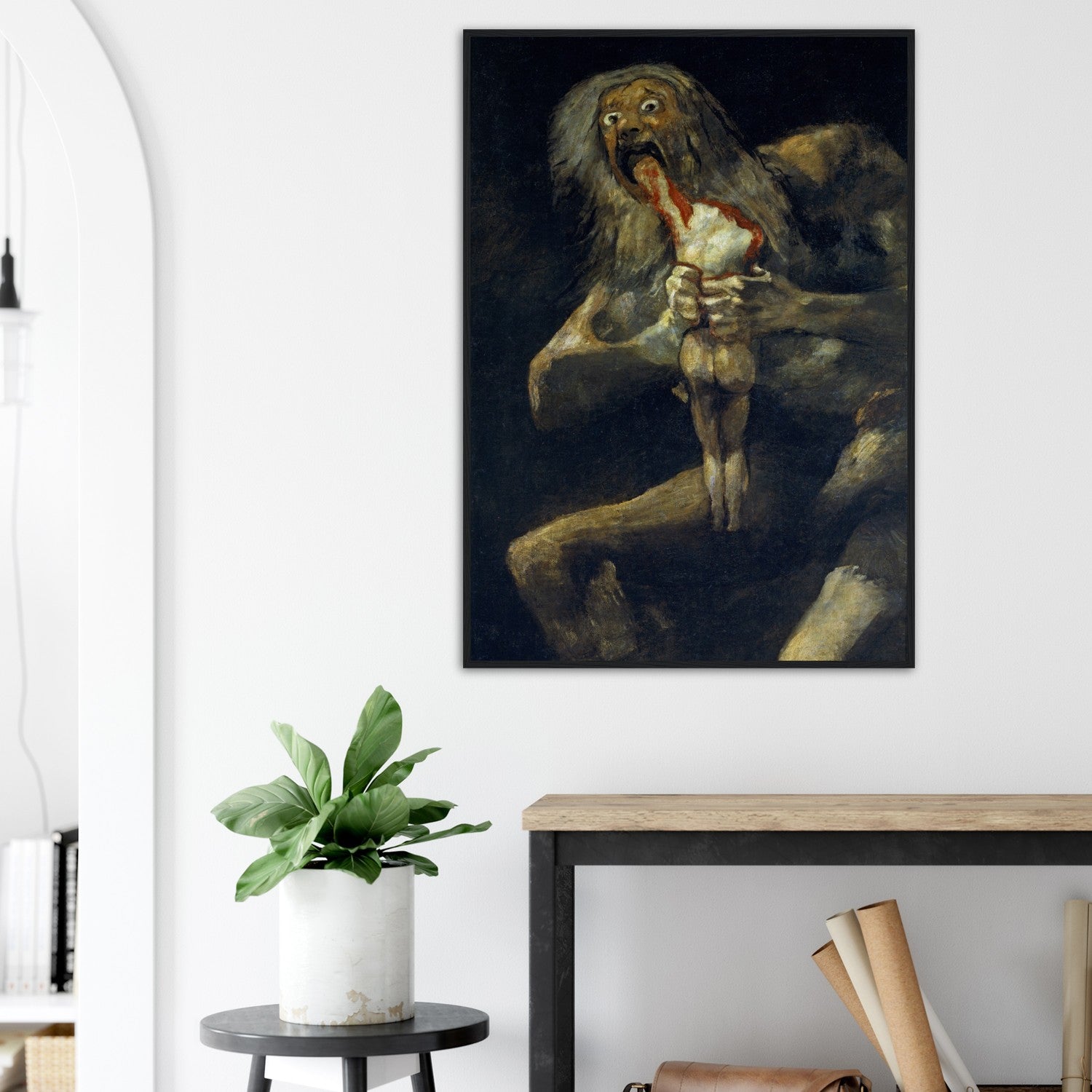 Saturn Devouring One of His Sons Print