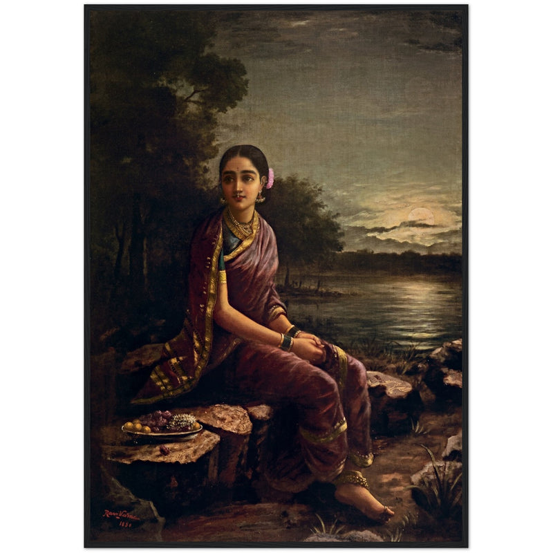 Radha in the Moonlight Print