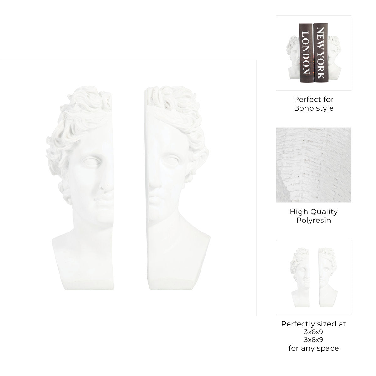 Greek Sculpture Bookends