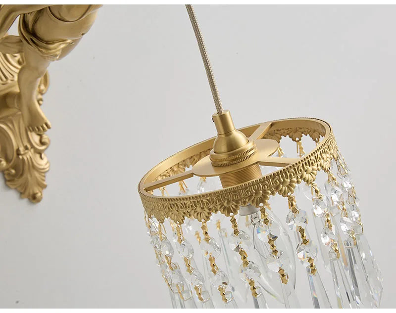 Helios Hanging Crystal Wall Lamp
