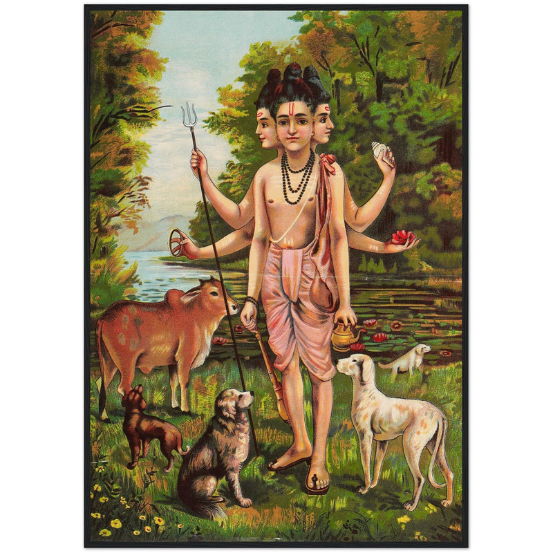 Dattatreya Chromolithograph Print
