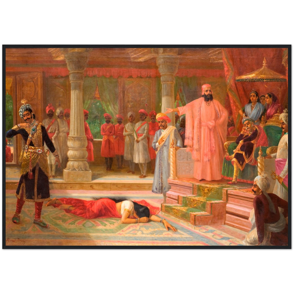 Draupadi at the Court of Virat Print