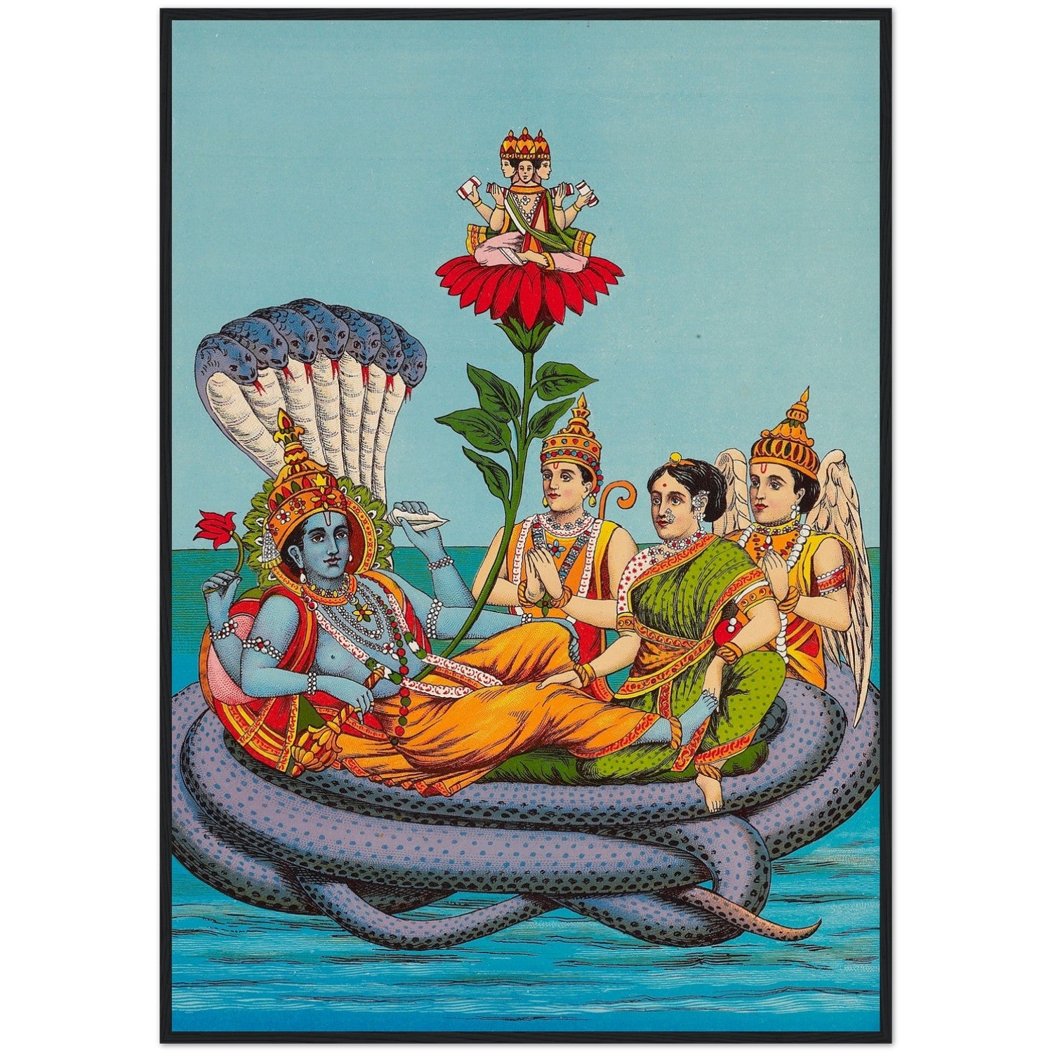Lord Vishnu Creates Brahma Print