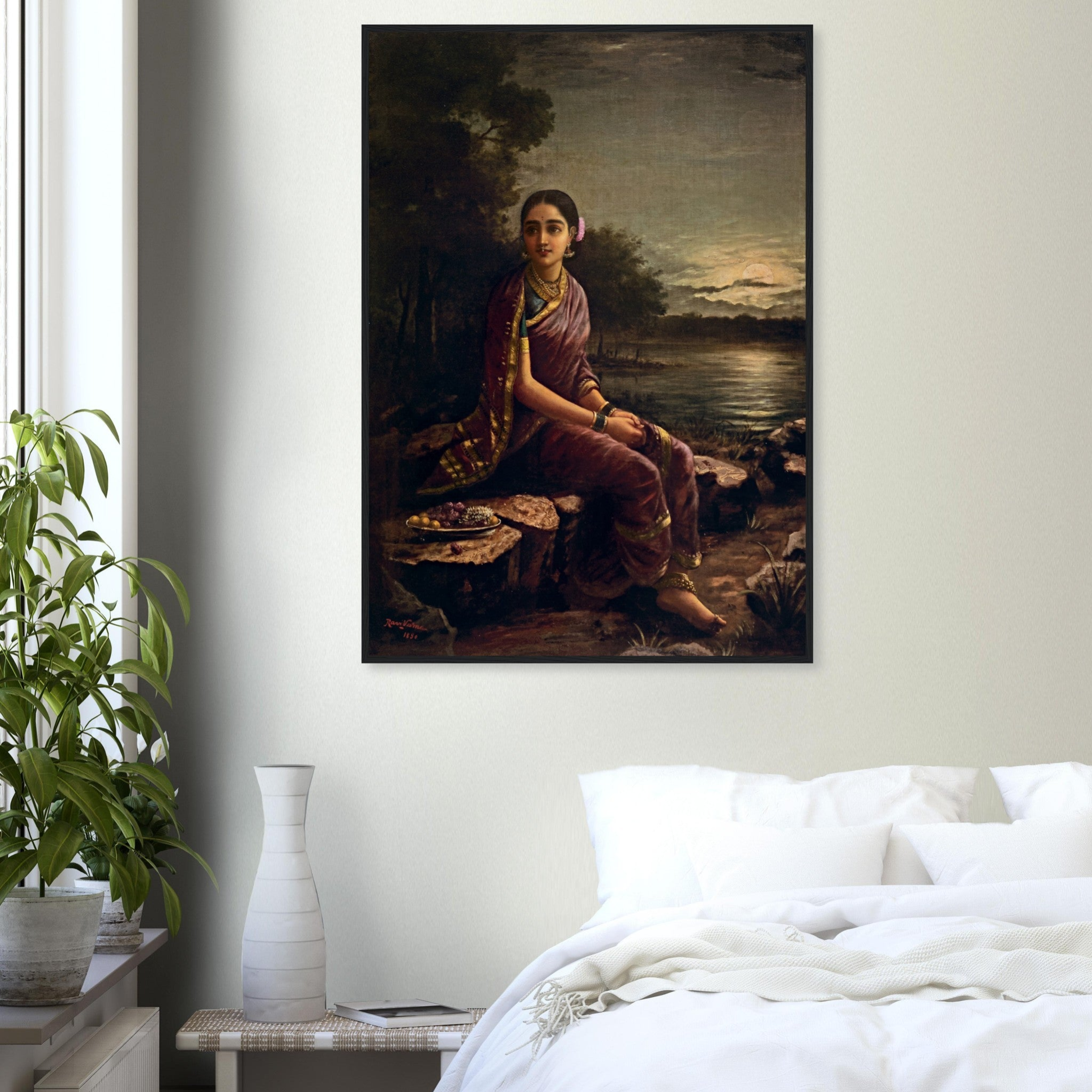 Radha in the Moonlight Print