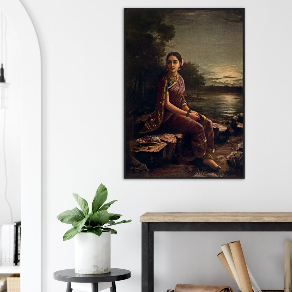 Radha in the Moonlight Print