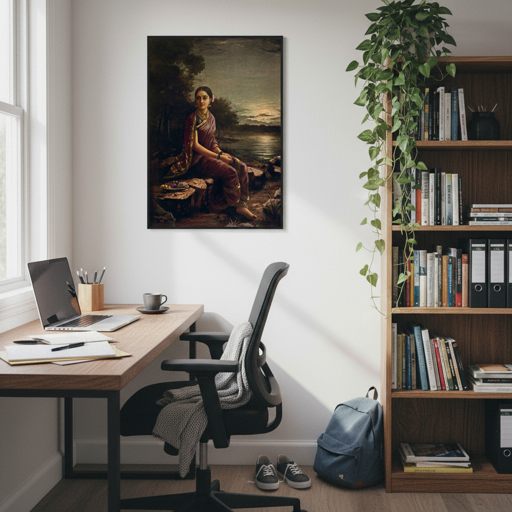 Home office workspace