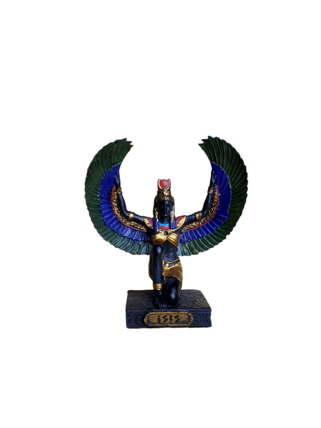 Hand Painted Winged Isis Mini desktop figurine
