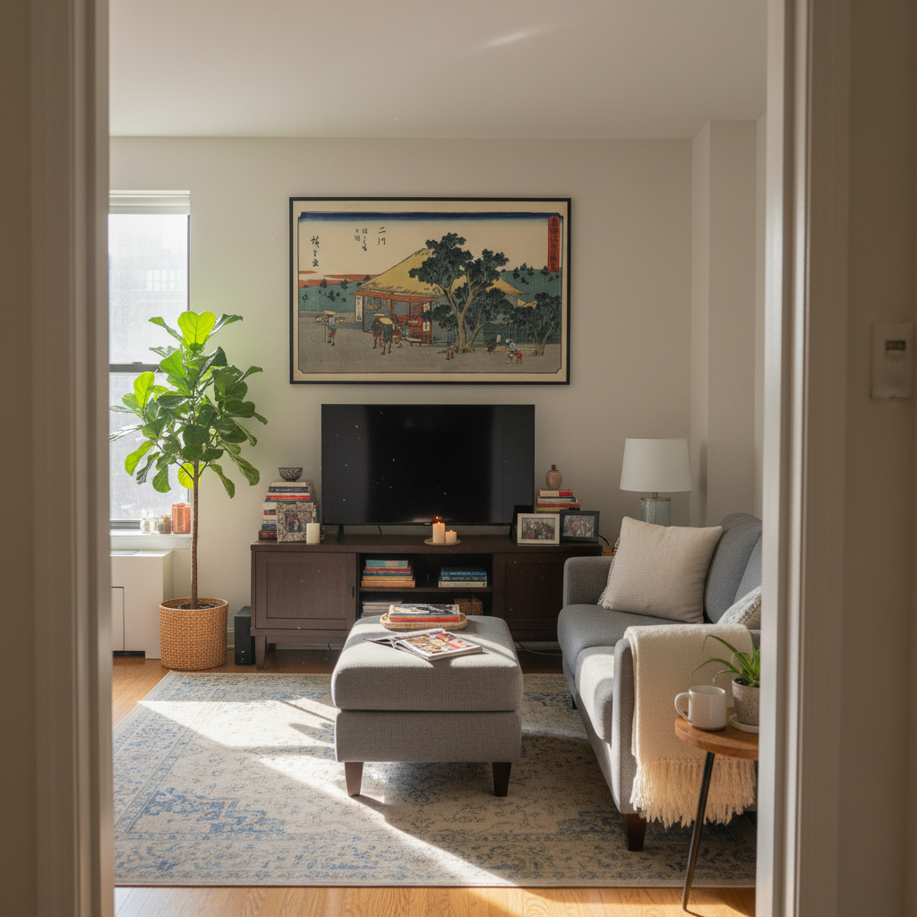 Manhattan apartment doorway view