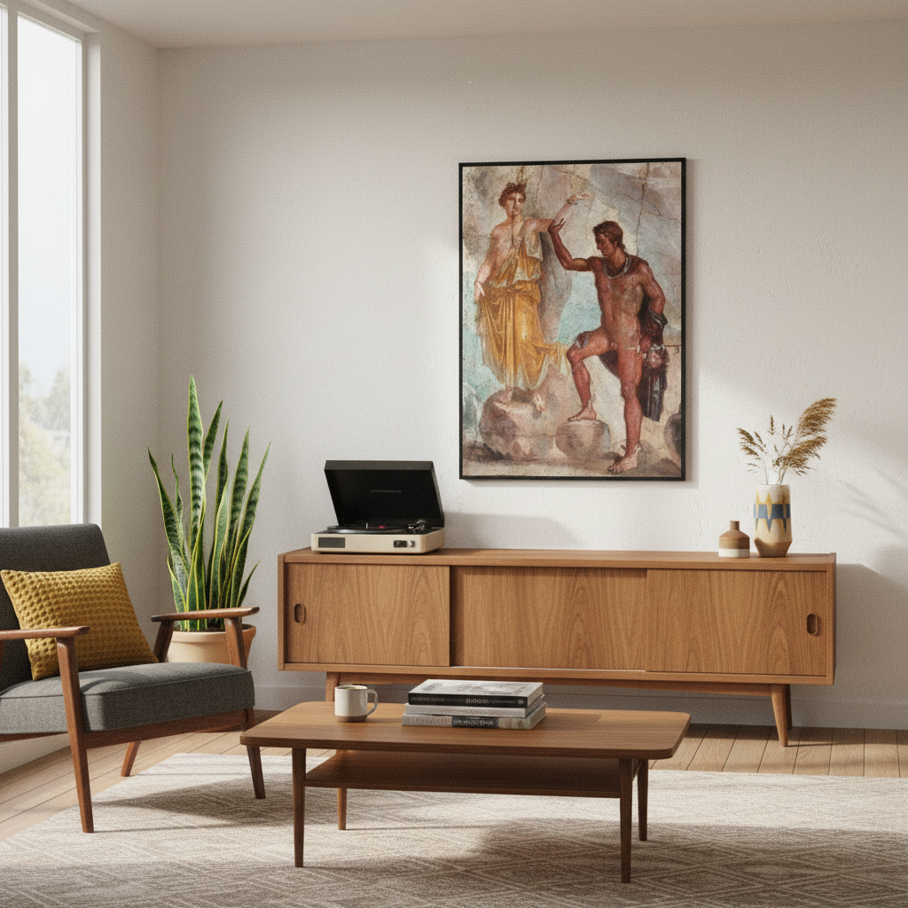 Mid-century modern living room