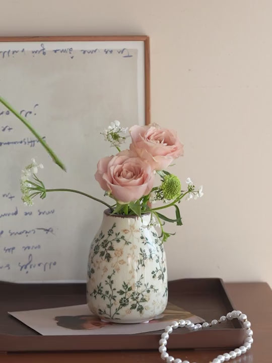 Handmade Ceramic Floral Vase
