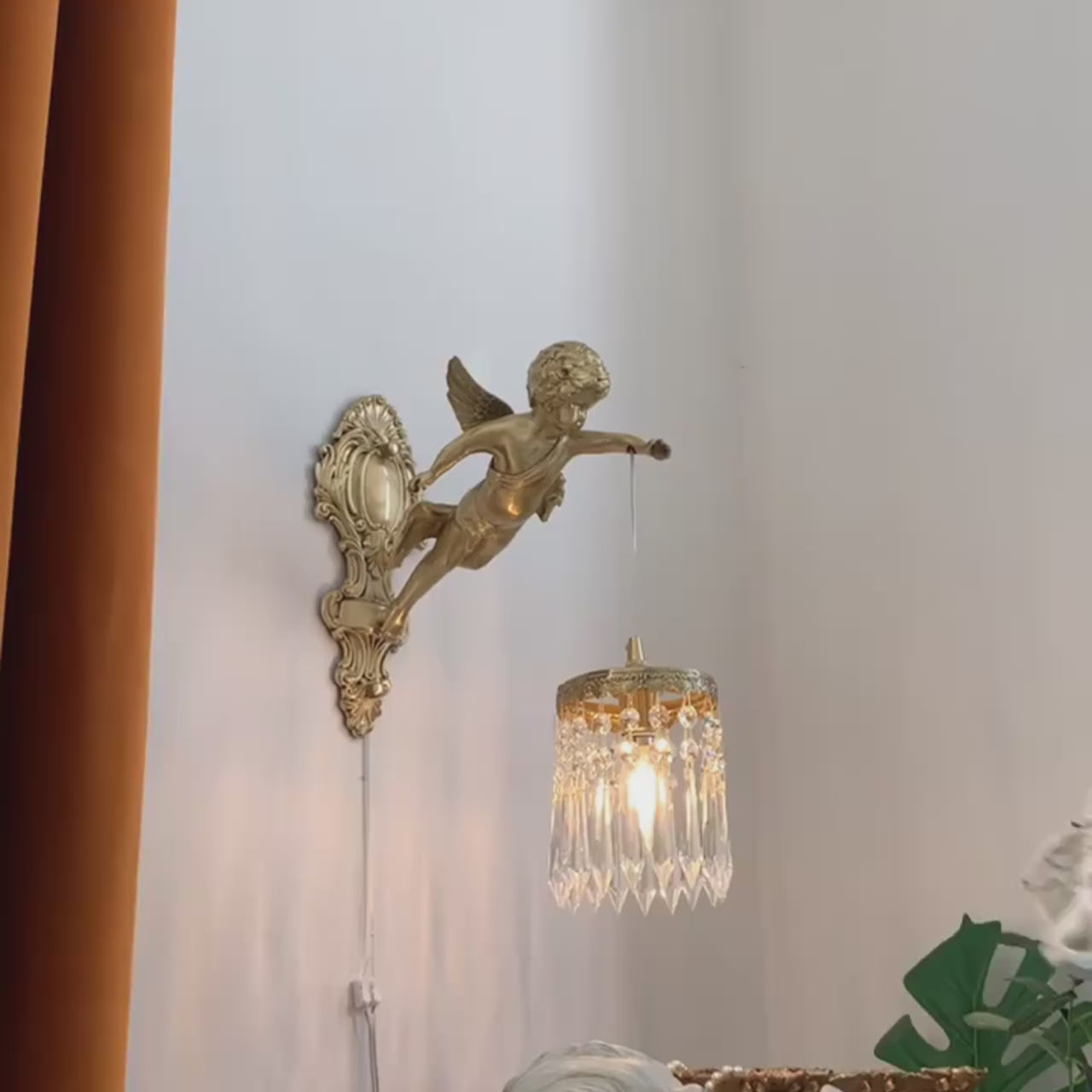 Helios Hanging Flower Wall Lamp