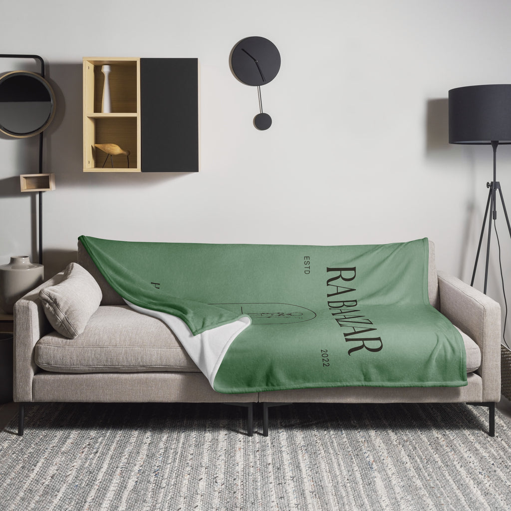 Green RA BAAZAR Throw Blanket