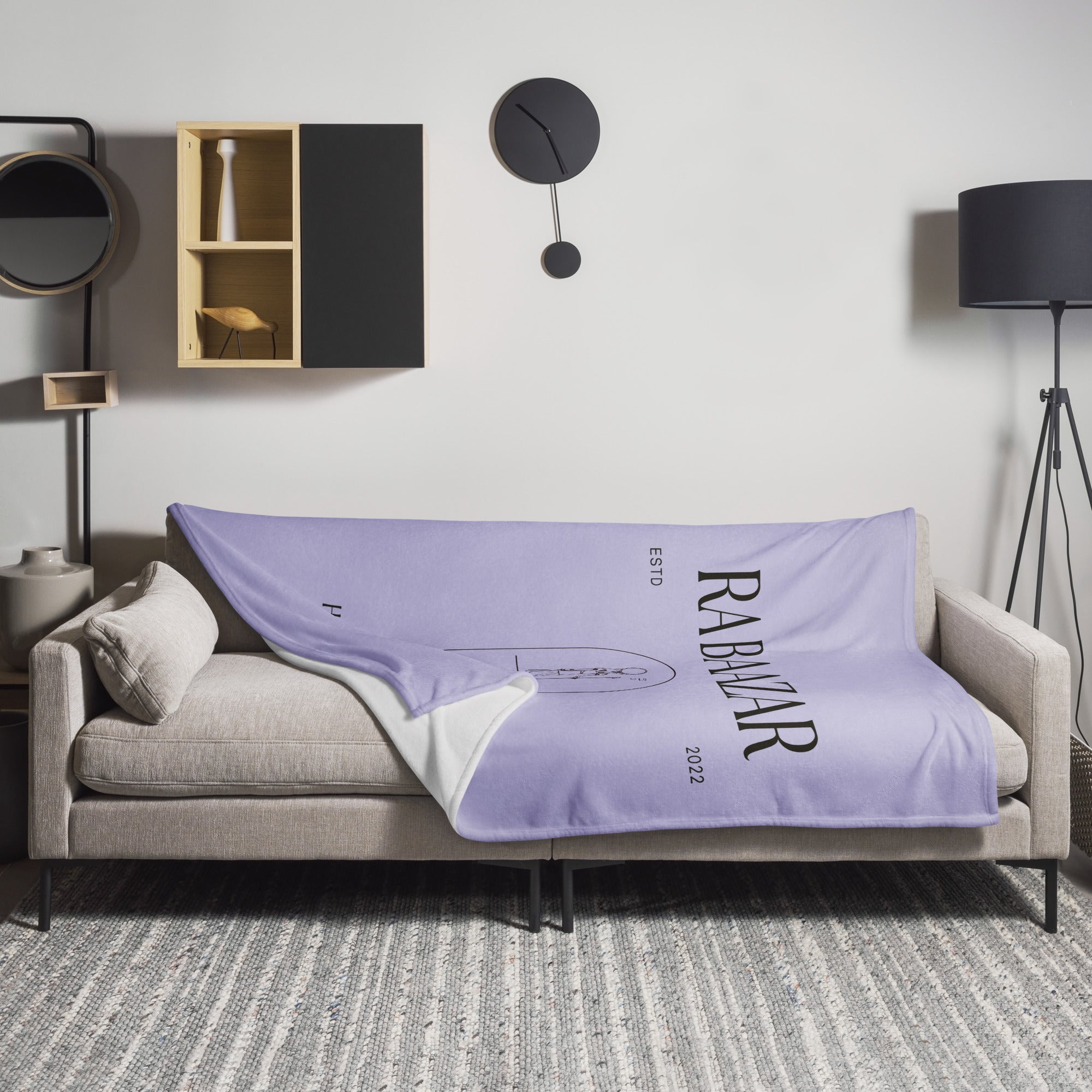 Lavender RA BAAZAR Throw Blanket